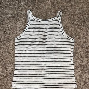 Garage striped halter top